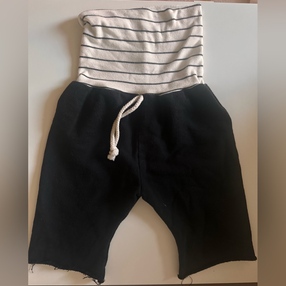 Childhoods Black and White Striped pants with Rope Detail